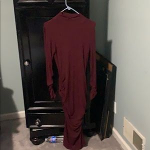 Ribbed tight fitting dress